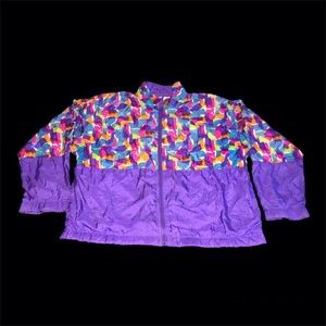 Vintage colorful bomber jacket (XL)